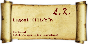 Lugosi Kilián névjegykártya